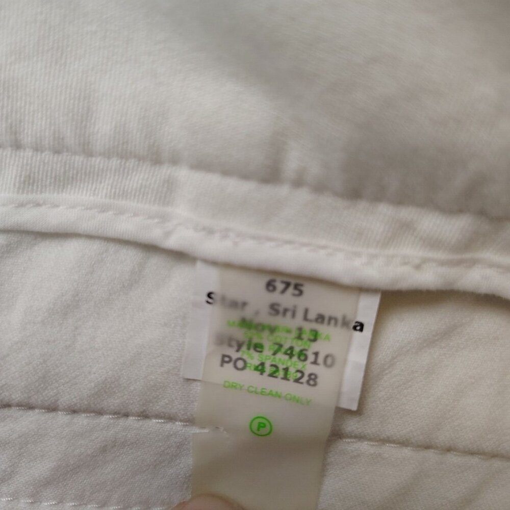 Lilly Pulitzer White Cropped Ankle Pants Size 0 Casual Low Rise - Picture 5 of 8